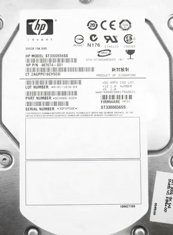 Жесткий диск HP 9CH066-032 300Gb  SAS 3,5" HDD
