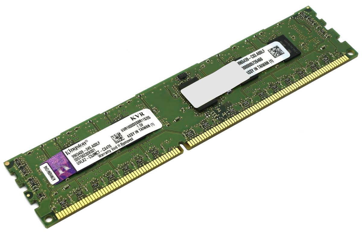 Оперативная память Kingston KVR1600D3S8R11S/2G DDRIII 2Gb
