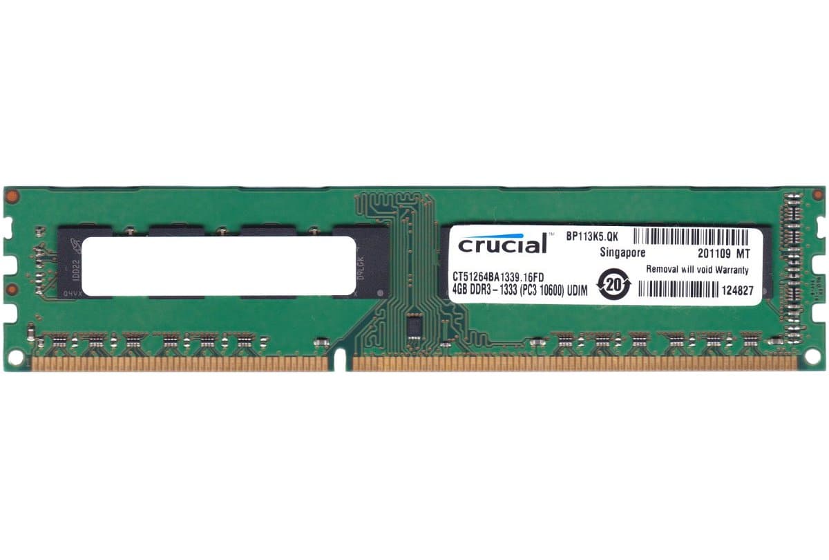 Оперативная память Crucial DDRIII 4Gb CT51264BA1339.16FD