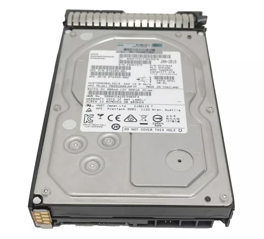 Жесткий диск HP 872493-002 2Tb 7200 SAS 3,5" HDD