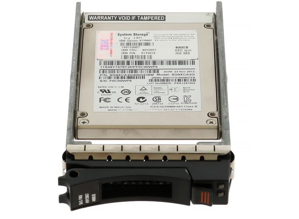 Жесткий диск IBM 400Gb  SAS 2.5" SSD 49Y2067