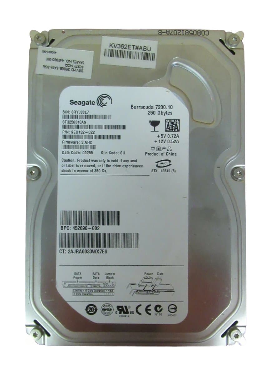 Жесткий диск HP 250Gb 7200 SATAII 3.5" HDD 449980-001 