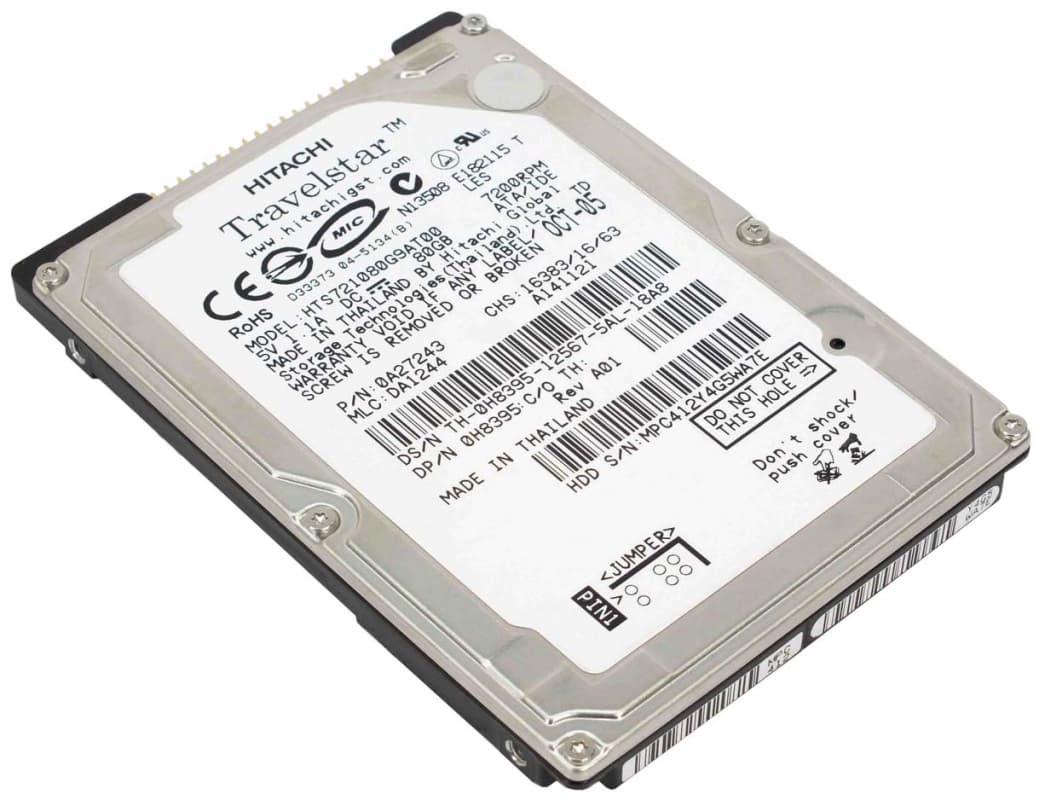 Жесткий диск Hitachi 0A26563 80Gb 7200 IDE 2,5" HDD