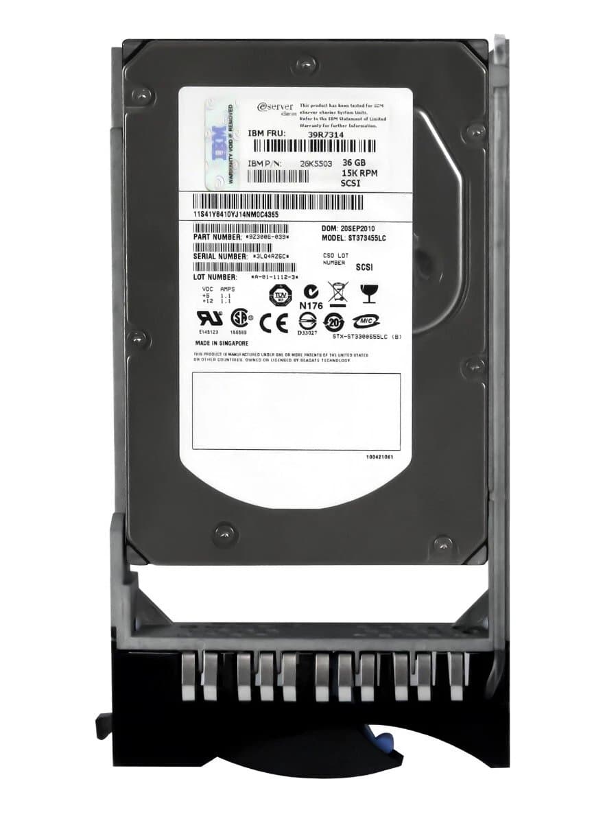 Жесткий диск  IBM 36.4Gb 15000 U320SCSI 3.5" HDD 39R7314