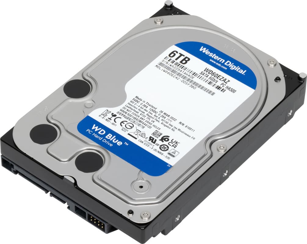 Жесткий диск Western Digital WD60EZAZ 6Tb 5400 SATAIII 3.5" HDD