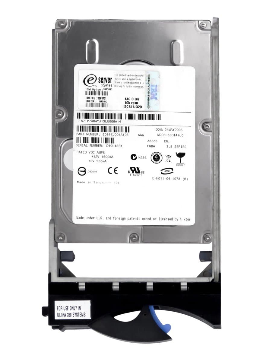 Жесткий диск IBM 146Gb 10000 U320SCSI 3.5" HDD 26K8613