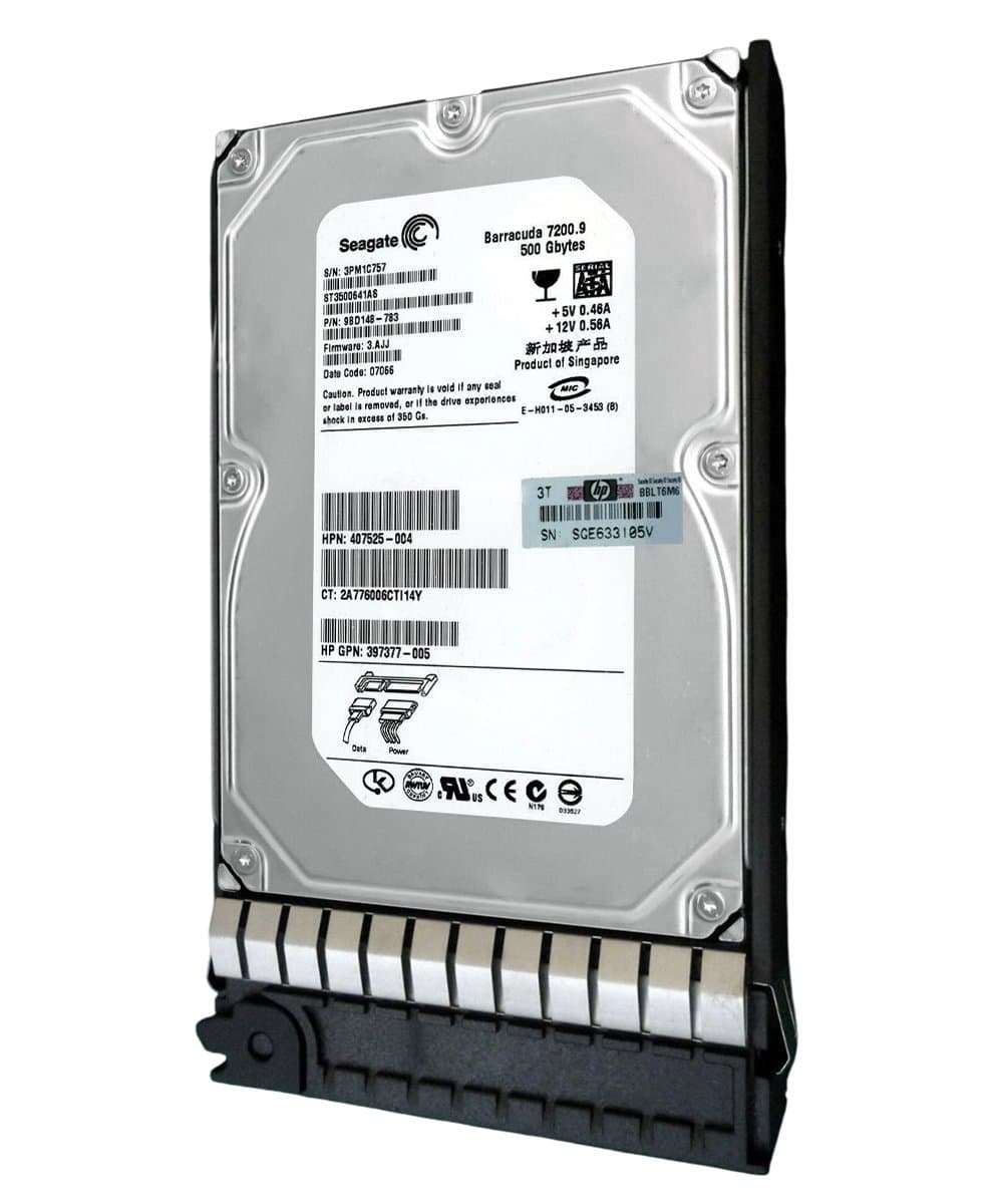 Жесткий диск HP 500Gb 7200 SATA 3.5" HDD 407525-004