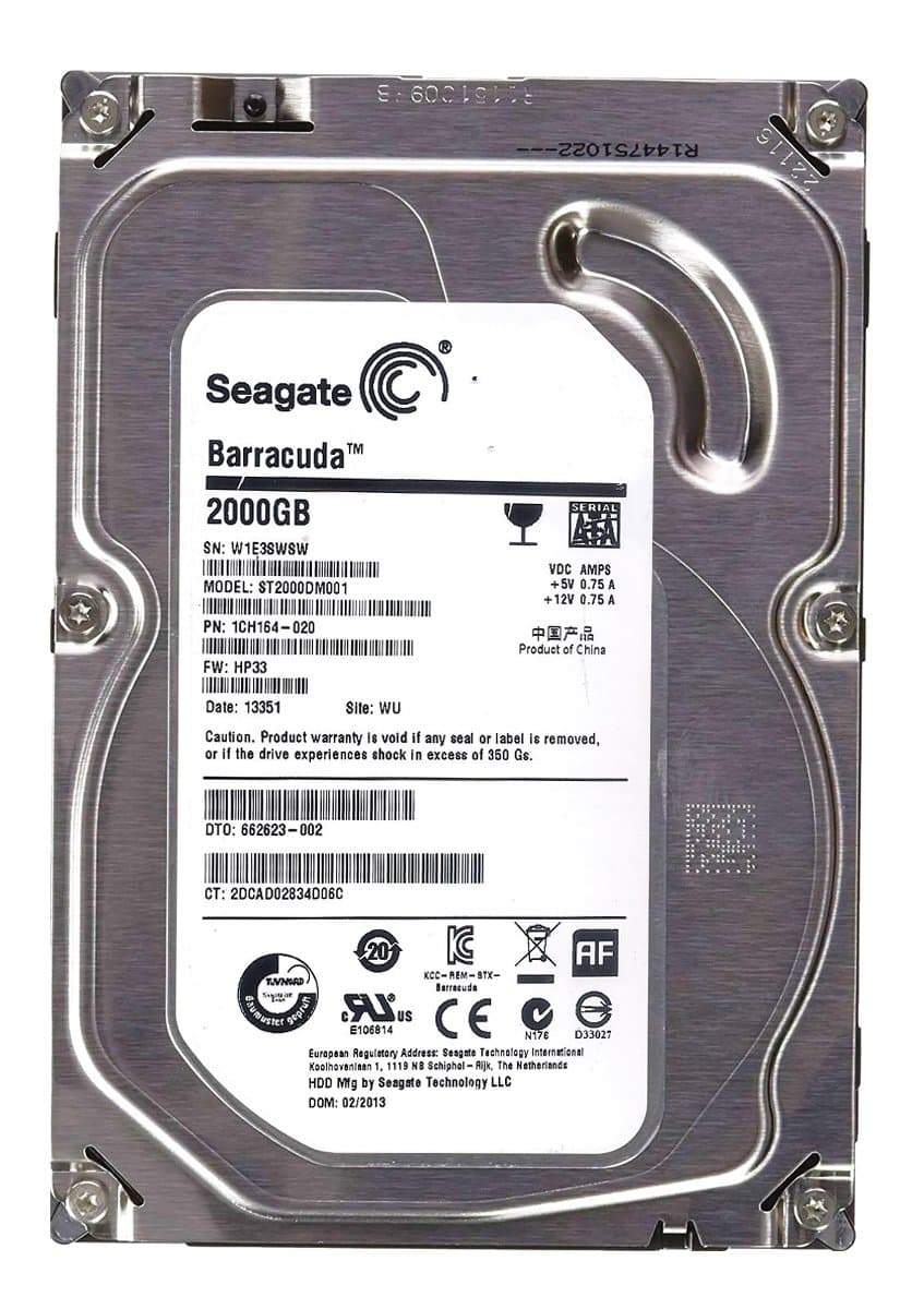 Жесткий диск HP 2Tb 7200 SATAIII 3.5" HDD
