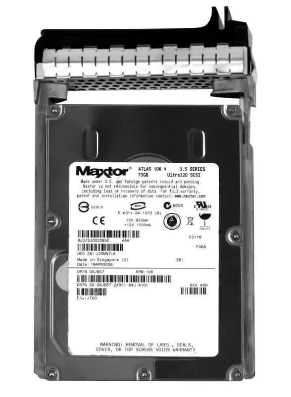 Жесткий диск Dell 0XJ657 73Gb U320SCSI 3.5" HDD