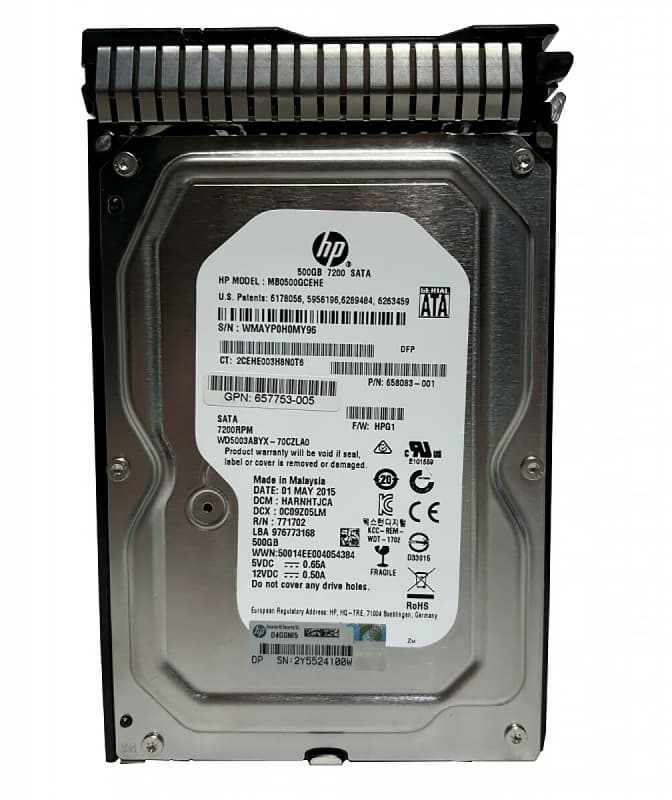 Жесткий диск HP MB0500GCEHE 500Gb SATAIII 3,5" HDD