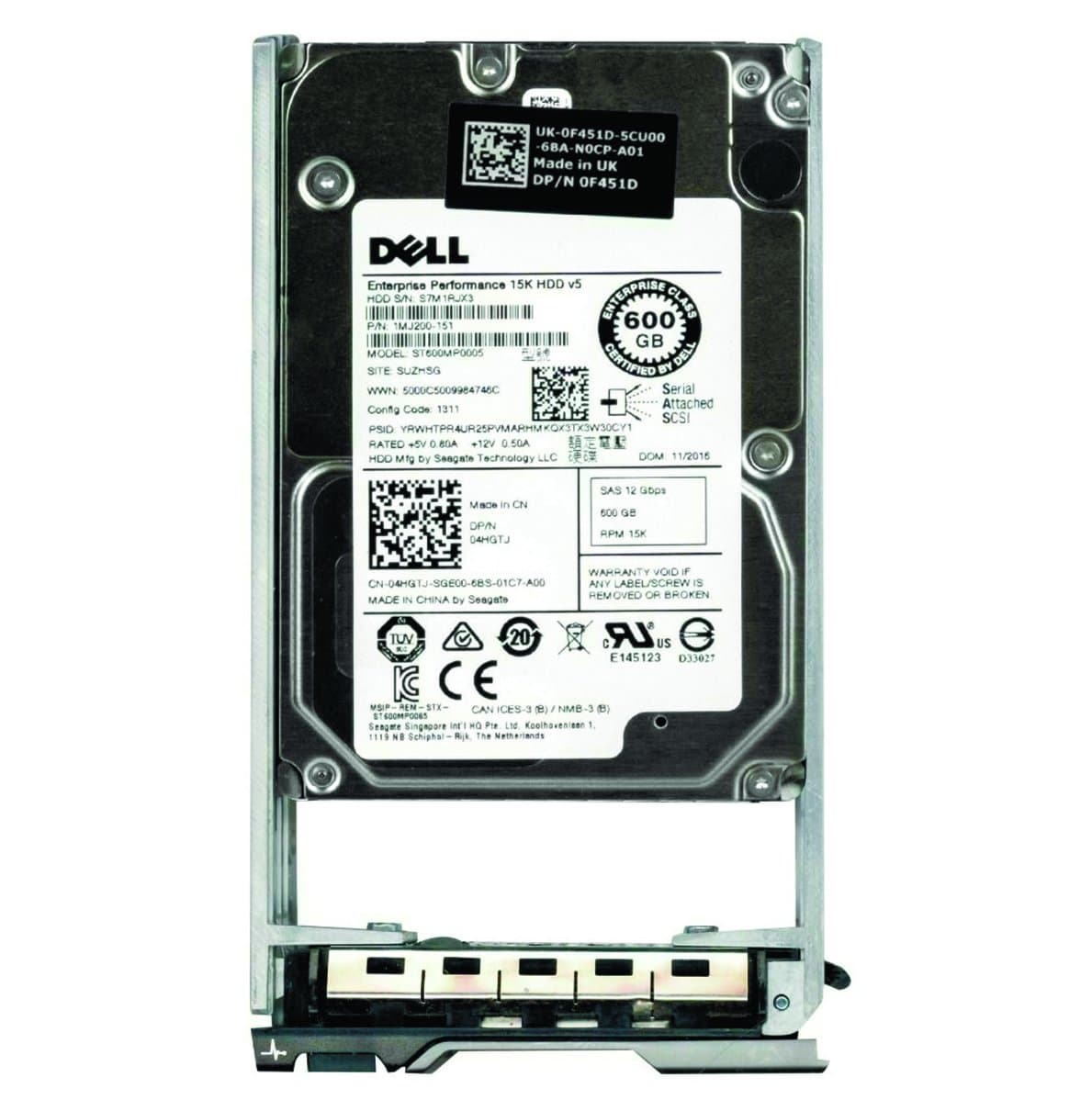 Жесткий диск Dell 600Gb 15000 SAS 2.5" HDD 04HGTJ