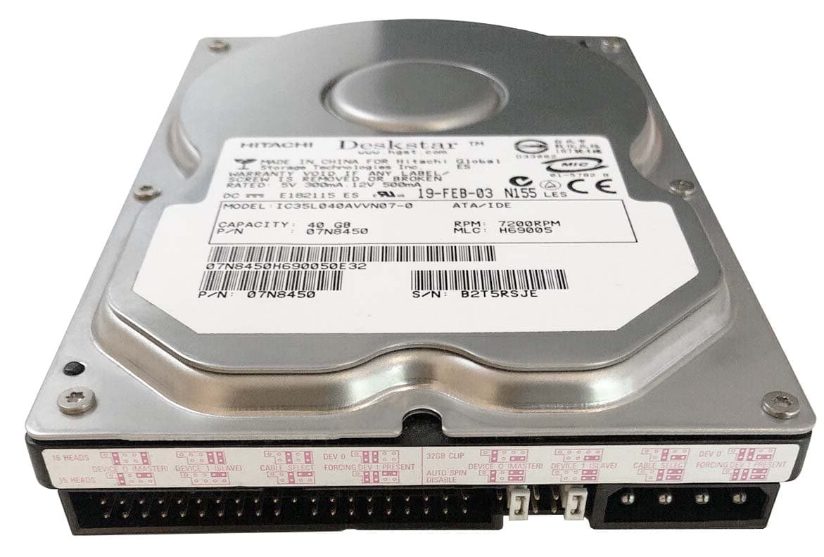 Жесткий диск IBM IC35L040AVVN07-0 40Gb 7200 IDE 3.5" HDD