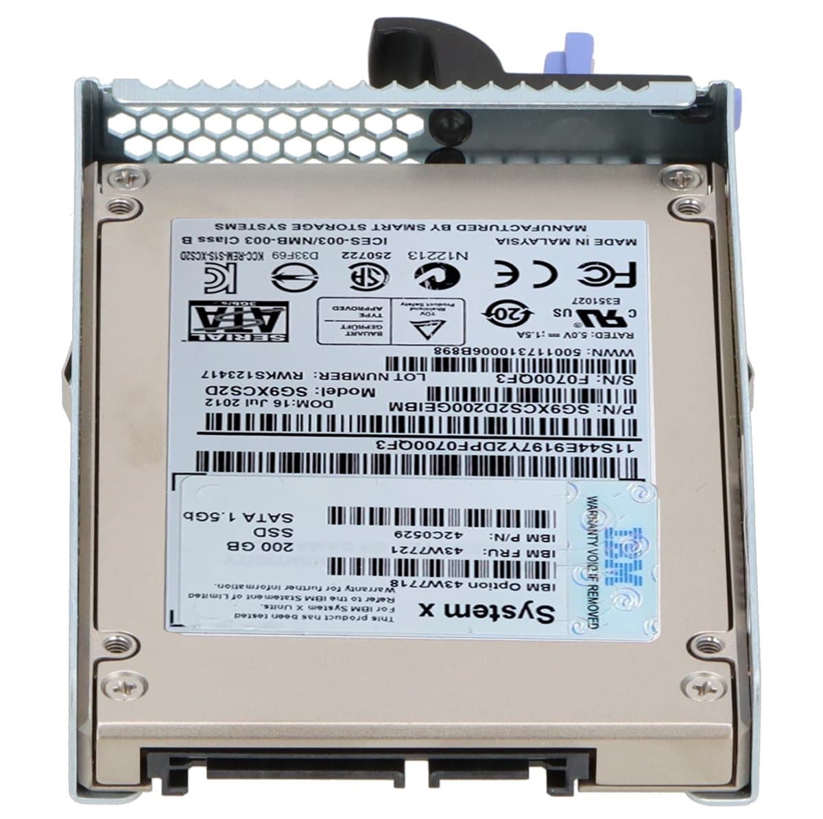 Жесткий диск IBM 200Gb  SATAII 2.5" SSD 44E9197