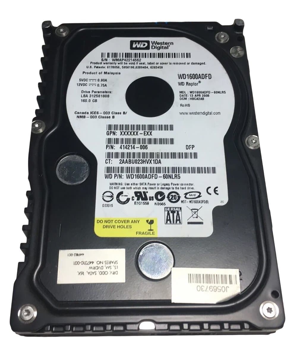 Жесткий диск HP 160Gb 10000 SATA 3.5" HDD 414214-006