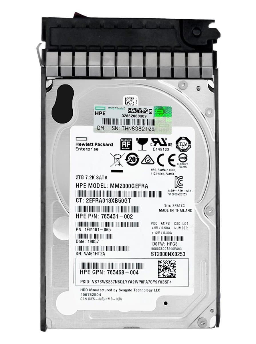 Жесткий диск HP 2Tb 7200 SATAIII 2.5" HDD MM2000GEFRA