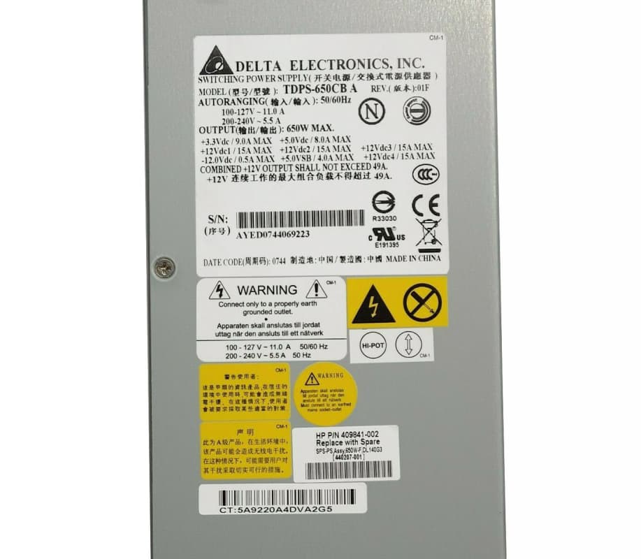 Блок Питания HP 409841-002 650W