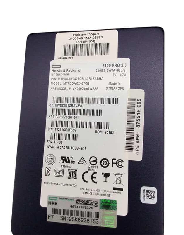 Жесткий диск HP 875507-B21 240Gb  SATAIII 2,5" SSD