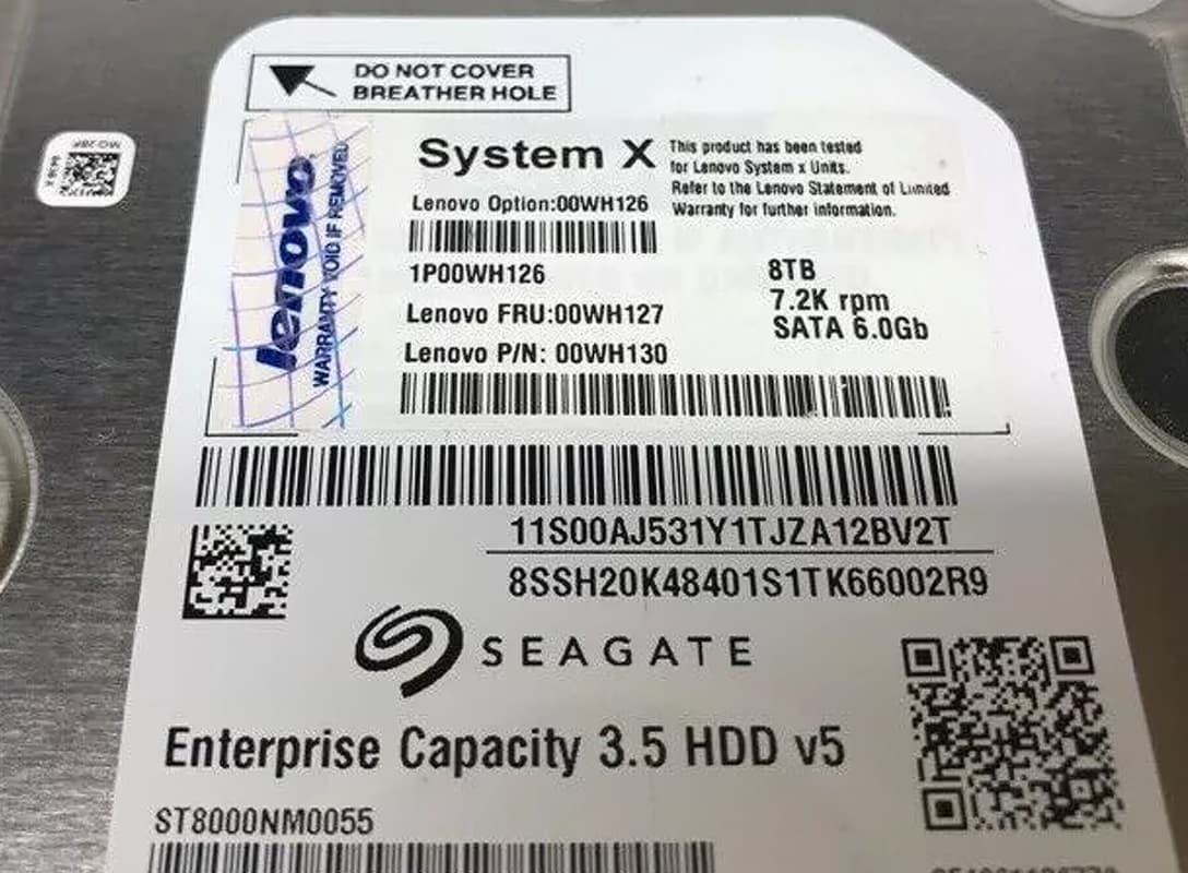Жесткий диск Lenovo 00WH130 8Tb 7200 SATAIII 3.5" HDD