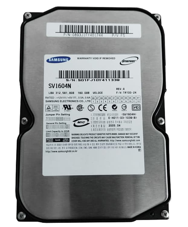 Жесткий диск Samsung SV1604N 160Gb 5400 IDE 3,5" HDD