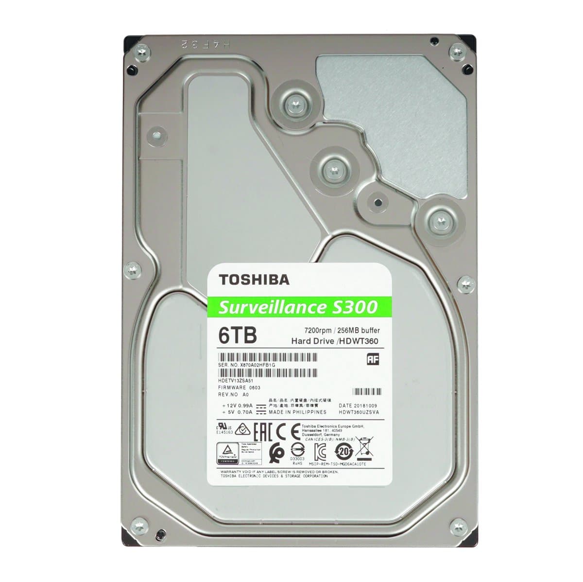 Жесткий диск Toshiba 6TB 7200 SATAIII 3.5" HDD HDETV13ZSA51