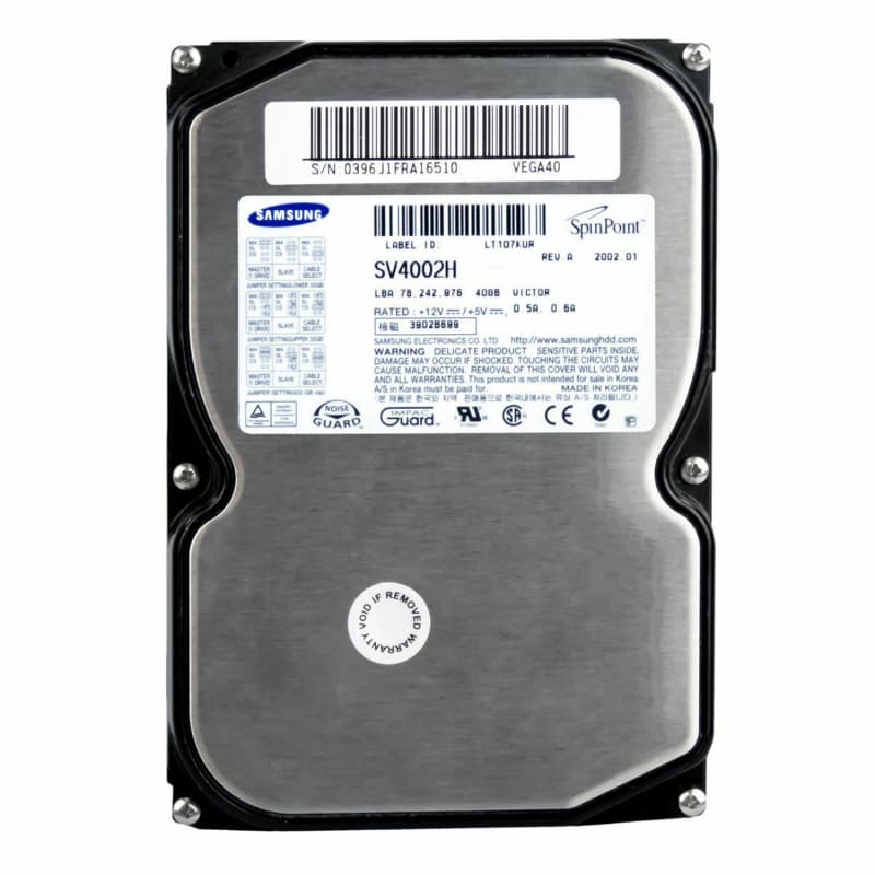 Жесткий диск Samsung SV4002H 40Gb 5400 IDE 3.5" HDD