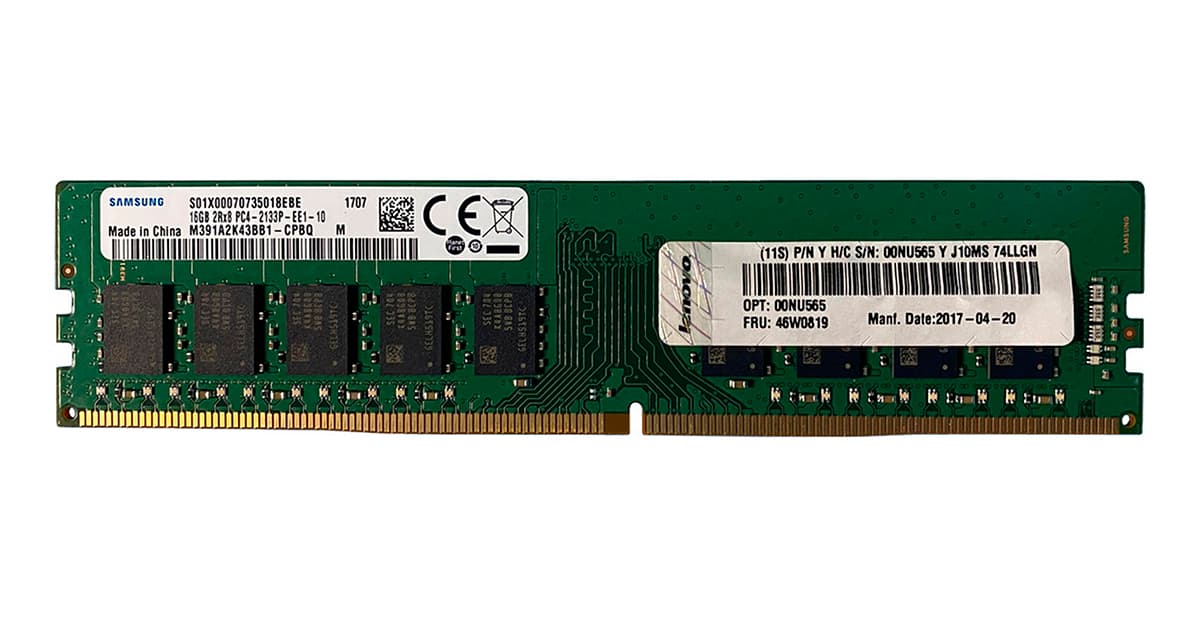 Оперативная память Lenovo 00NU565 DDRIV 16Gb