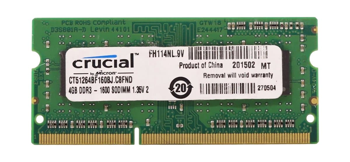 Оперативная память Crucial DDRIII 4Gb CT51264BF160BJ.C8FND