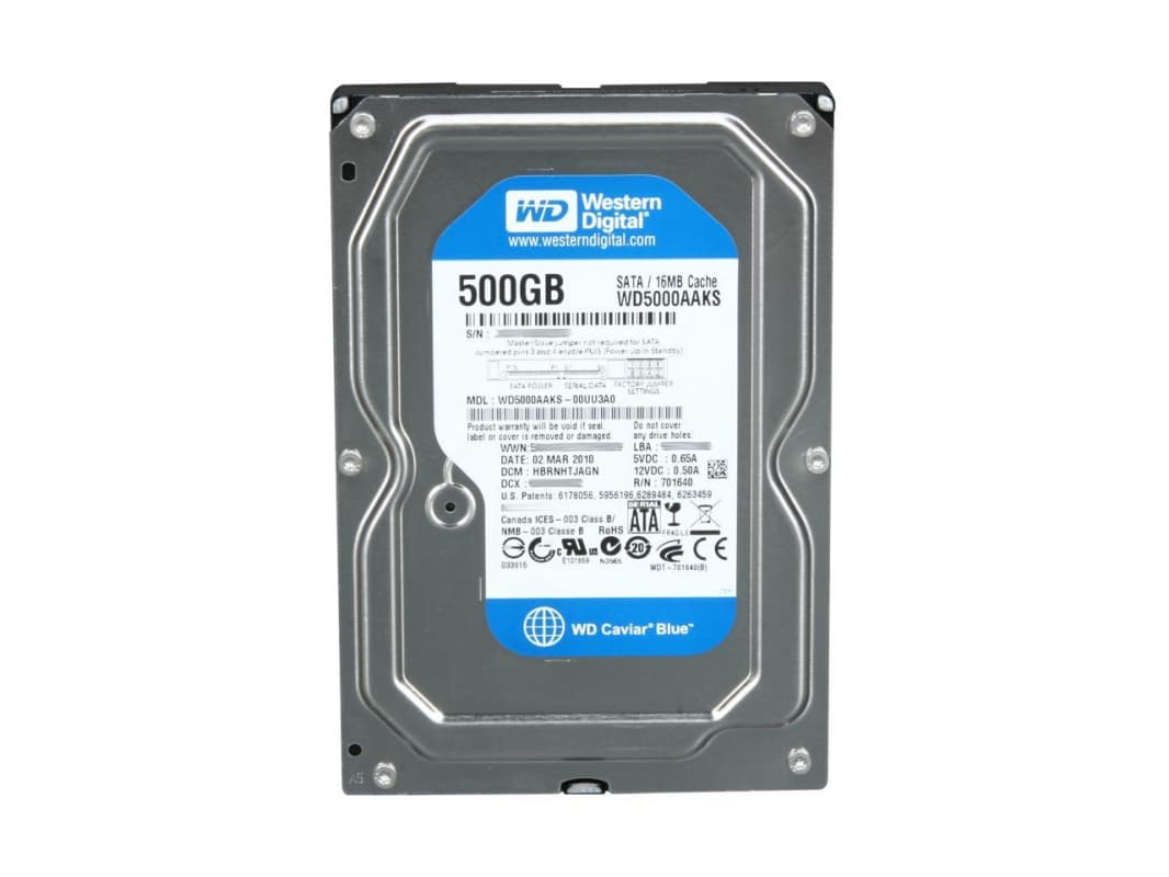 Жесткий диск Western Digital WD5000AAKS 500Gb  SATAII 3,5" HDD