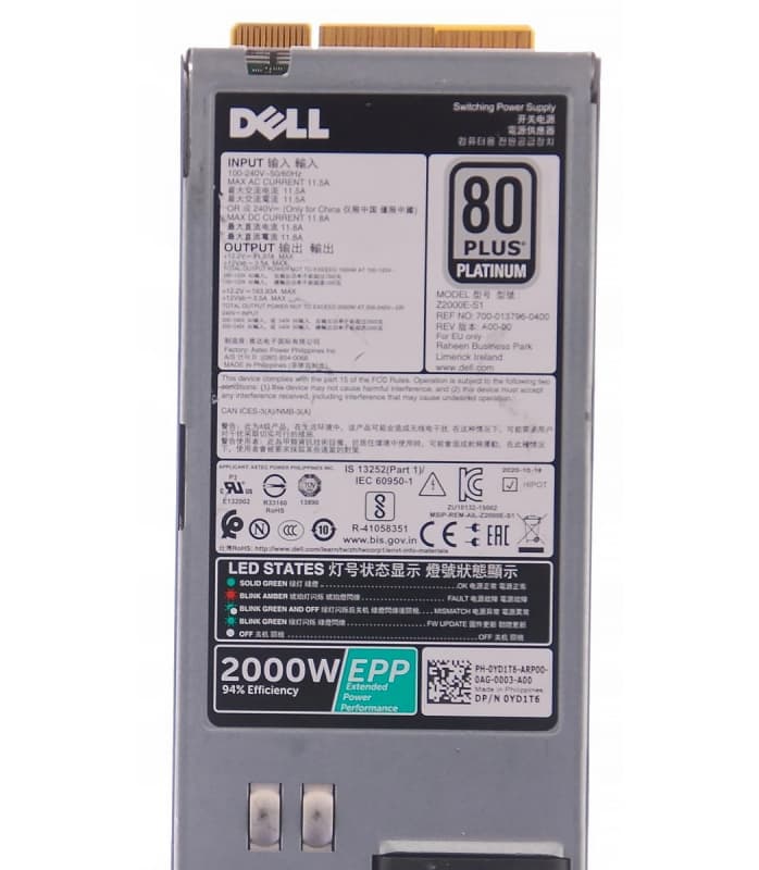 Блок Питания Dell 700-013796-0400 2000W