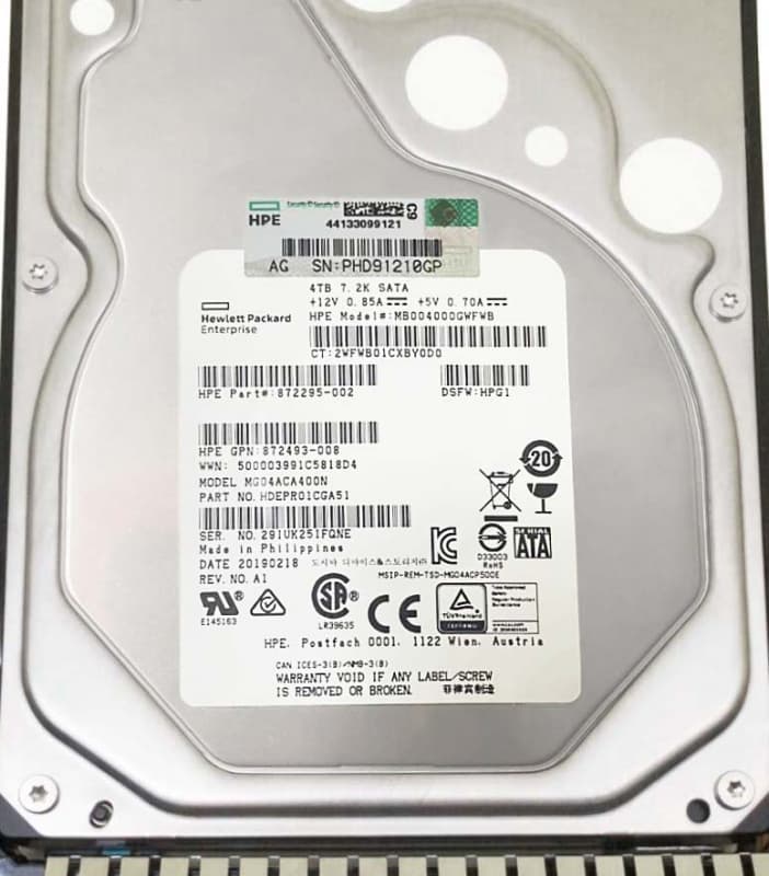 Жесткий диск HP 872295-002 4Tb  SATAIII 3,5" HDD