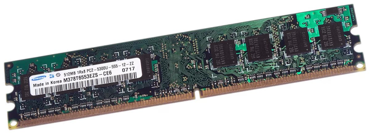 Оперативная память Samsung M378T6553EZS-CE6 DDRII 512Mb