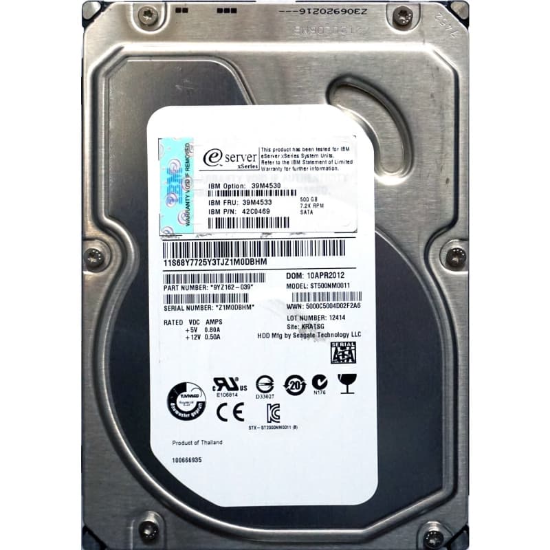 Жесткий диск IBM 68Y7725 500Gb  SATAIII 3,5" HDD