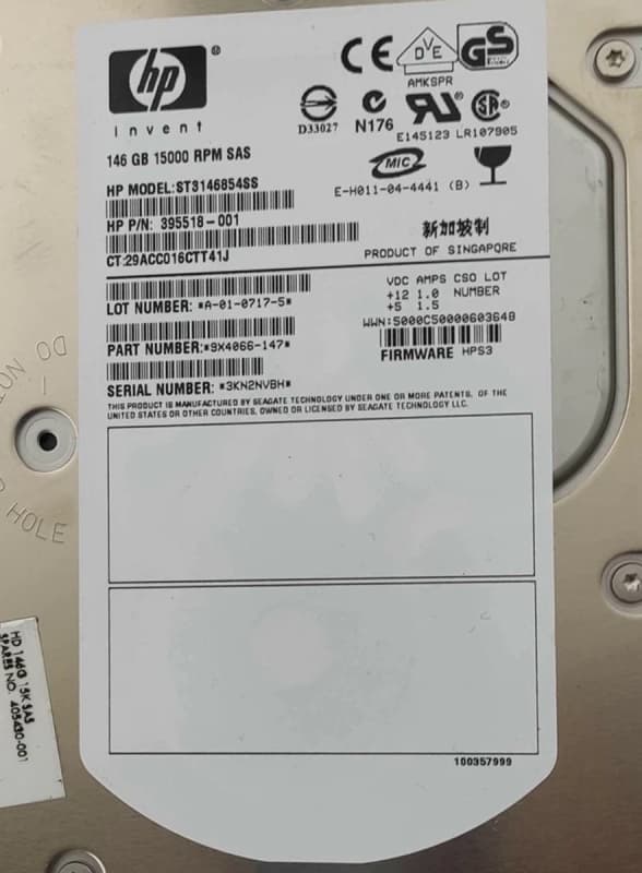 Жесткий диск HP 9X4066-147 146Gb  SAS 3,5" HDD