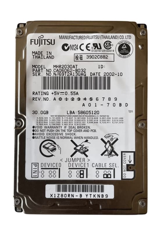 Жесткий диск Fujitsu MHR2030AT 30Gb 4200 IDE 2,5" HDD