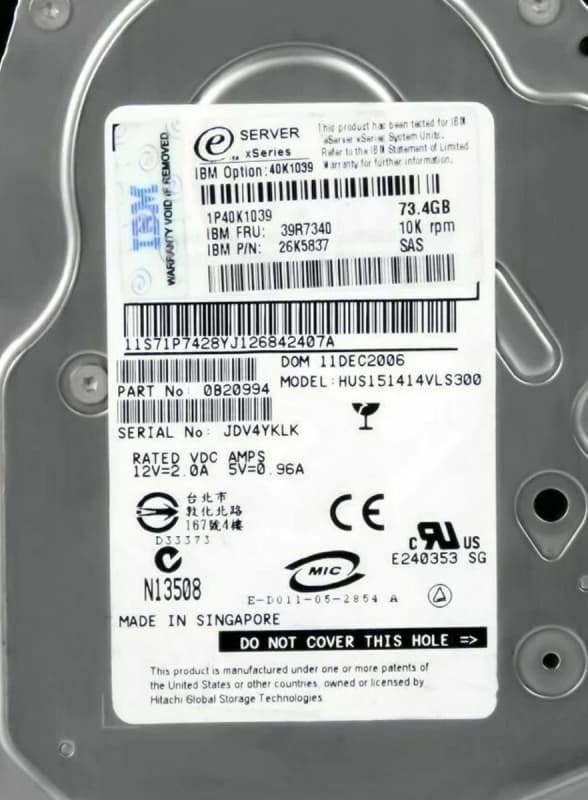Жесткий диск IBM 0B20994 146,8Gb  SAS 3,5" HDD