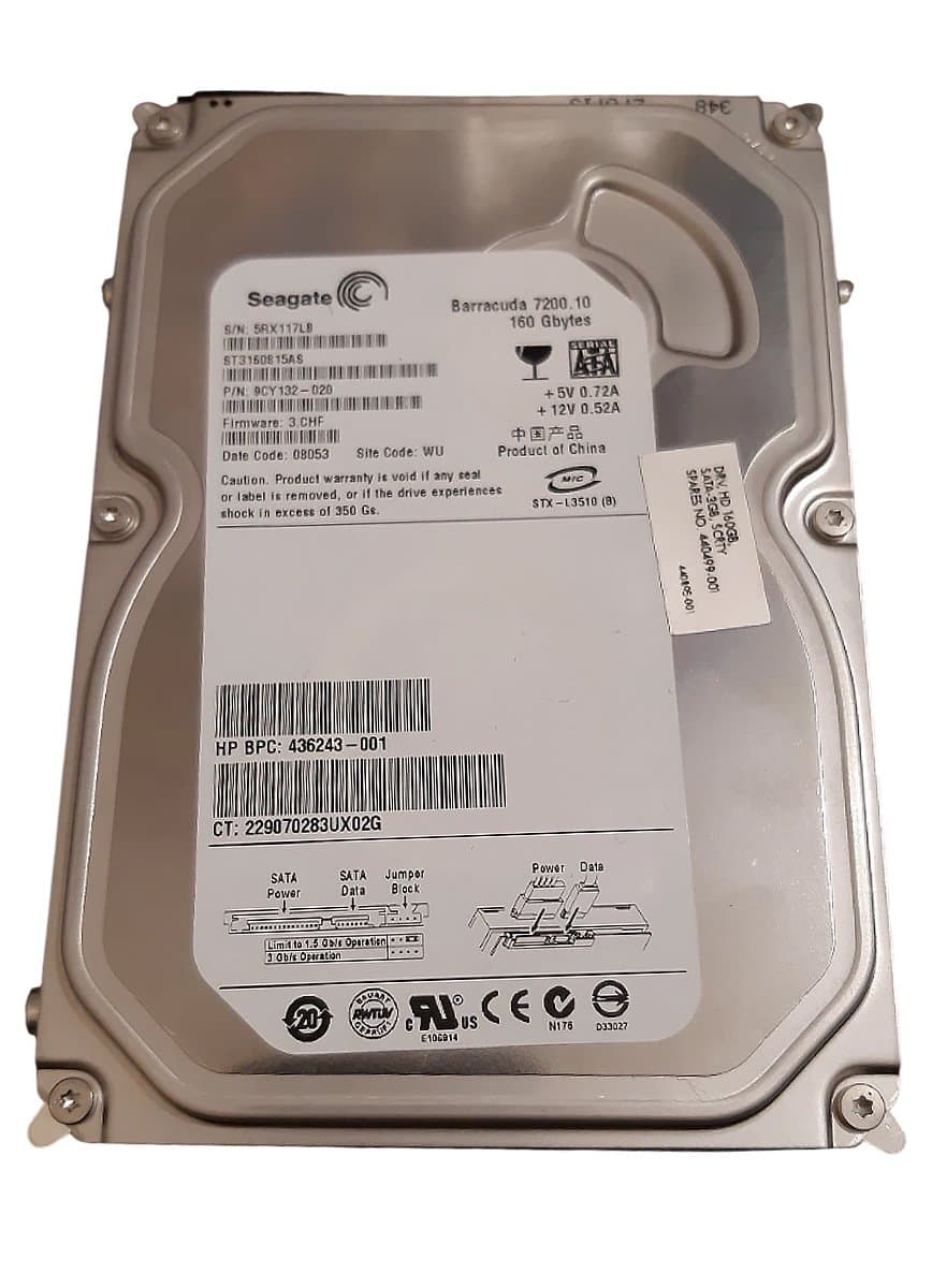 Жесткий диск HP 160Gb 7200 SATAII 3.5" HDD 440499-001