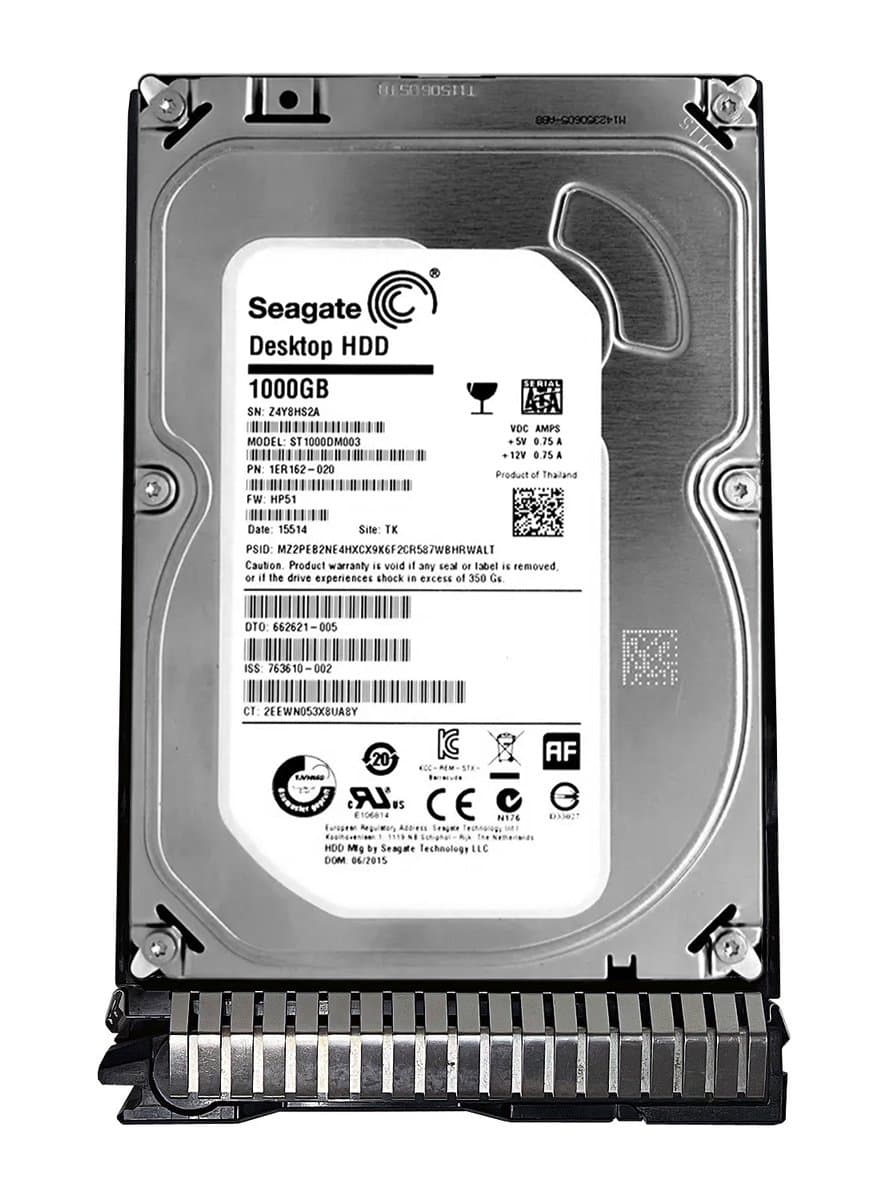 Жесткий диск HP 1Tb 7200 SATAIII 3.5" HDD 1ER162-020