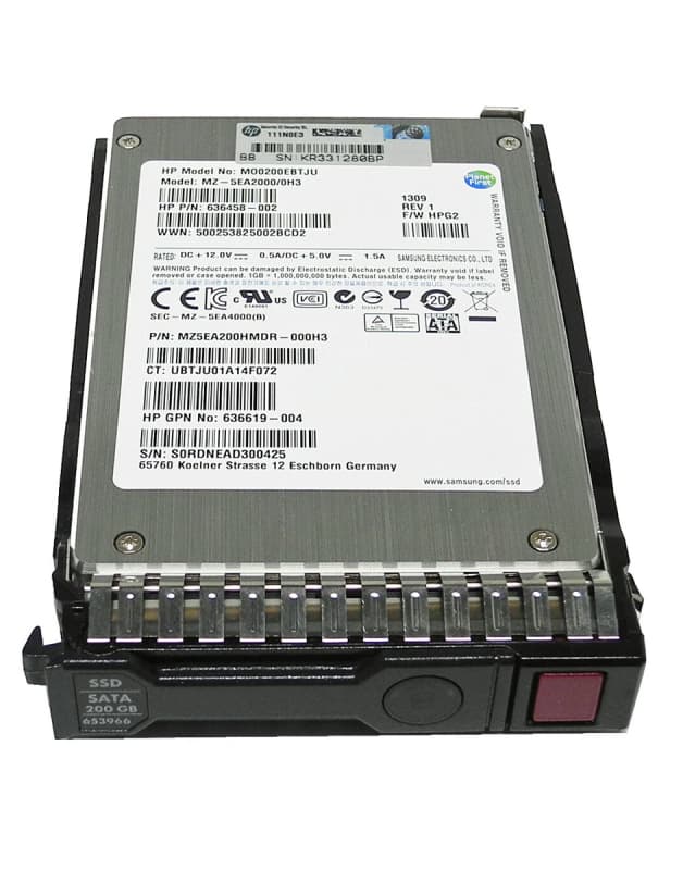Жесткий диск HP 653966-001 200Gb SATAII 2.5" SSD