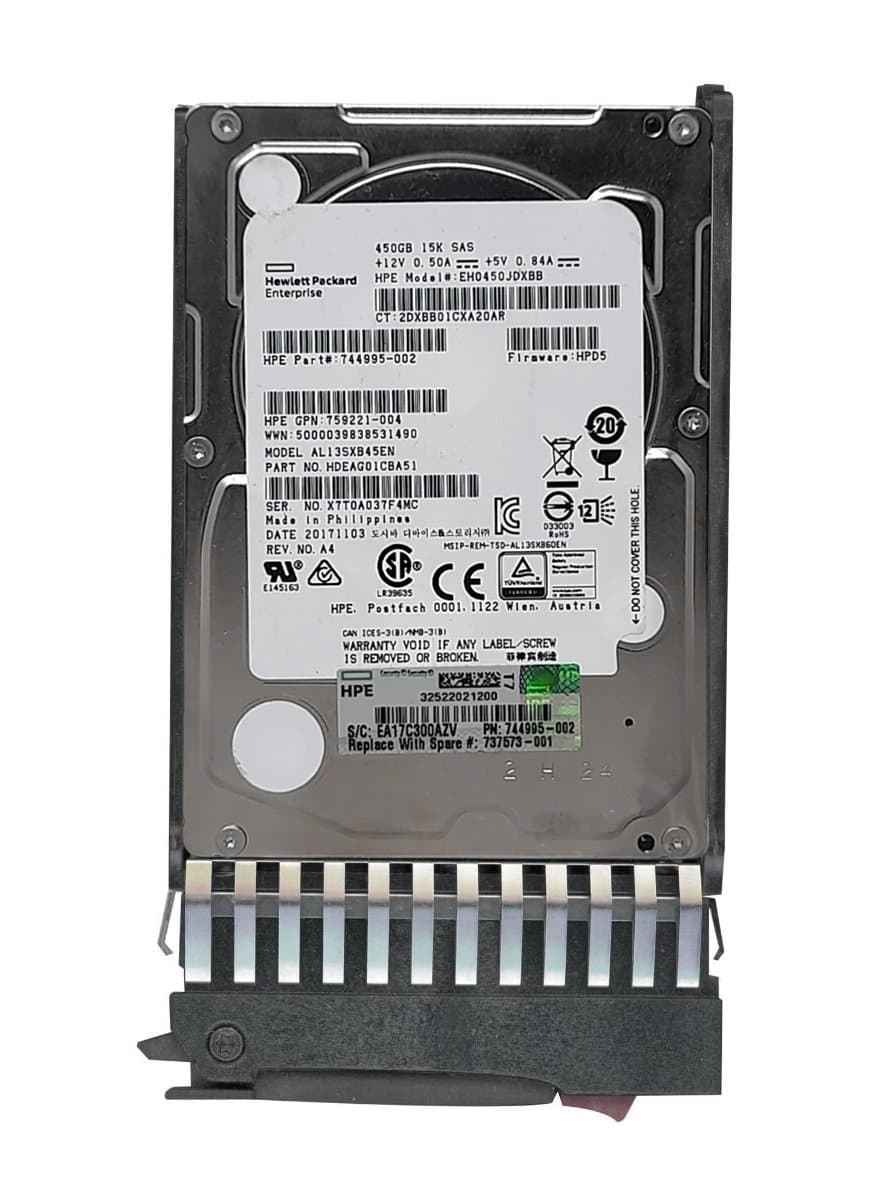 Жесткий диск HP 450Gb 15000 SAS 2.5" HDD 759221-004