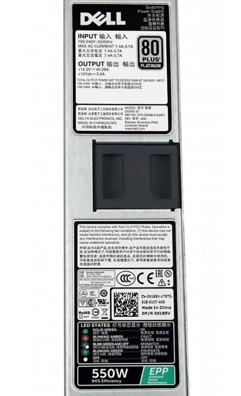 Резервный Блок Питания Dell DPS-550AB-8 A 550W