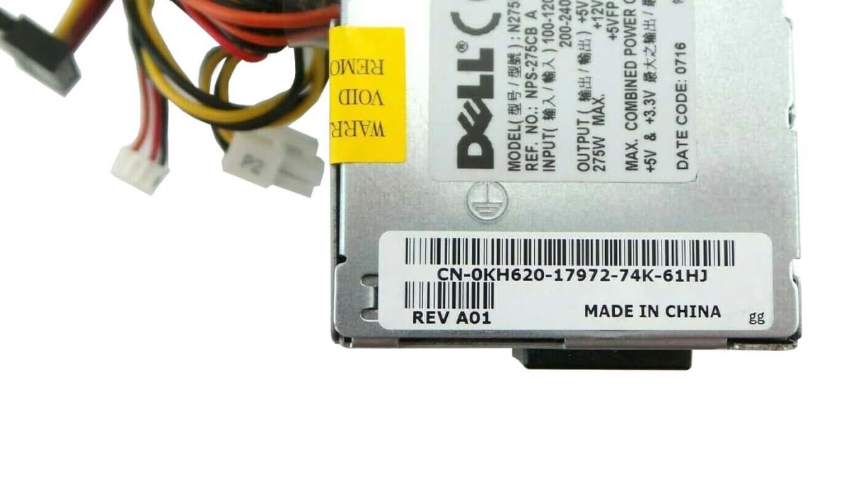 Блок Питания Dell KH620 275W