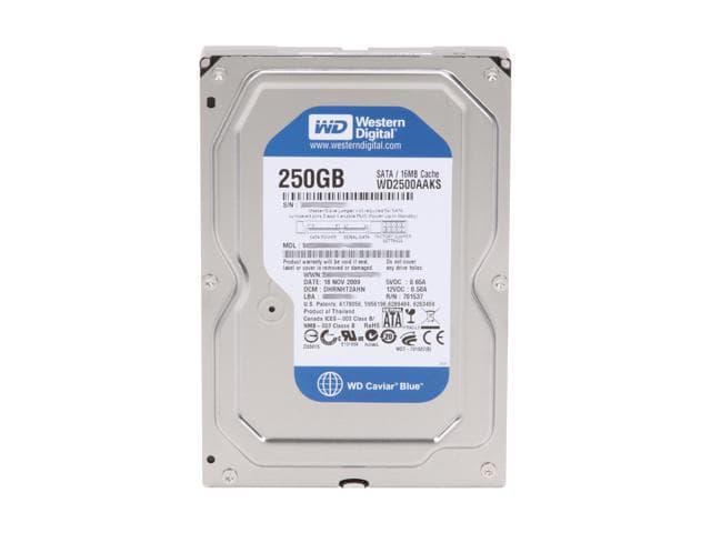 Жесткий диск Western Digital WD2500AAKS-00L6A0 250Gb  SATAII 3.5" HDD