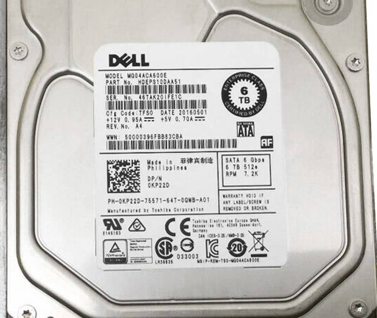 Жесткий диск Dell 0KP22D 6Tb 7200 SATAIII 3.5" HDD