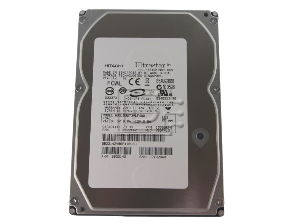 Жесткий диск Hitachi HUS153073VLF400 73Gb 15000 Fibre Channel  3,5" HDD
