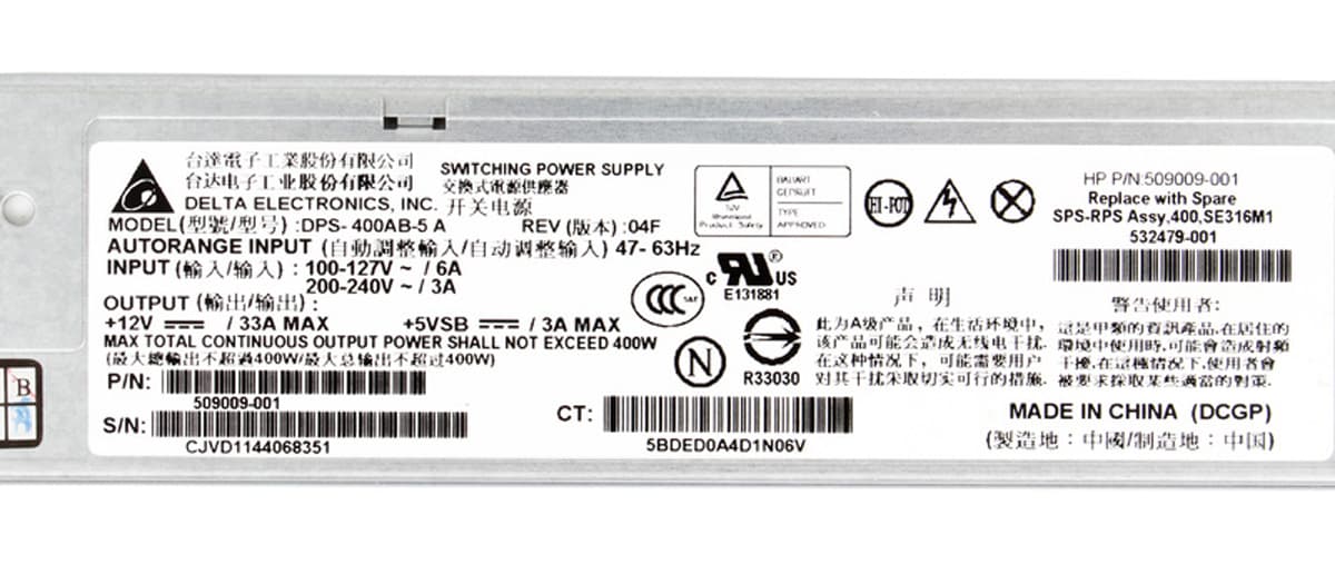 Блок Питания HP DPS-400AB-5 A 400W