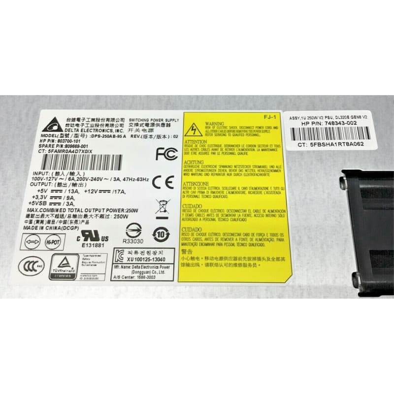 Блок Питания HP 809669-001 250W