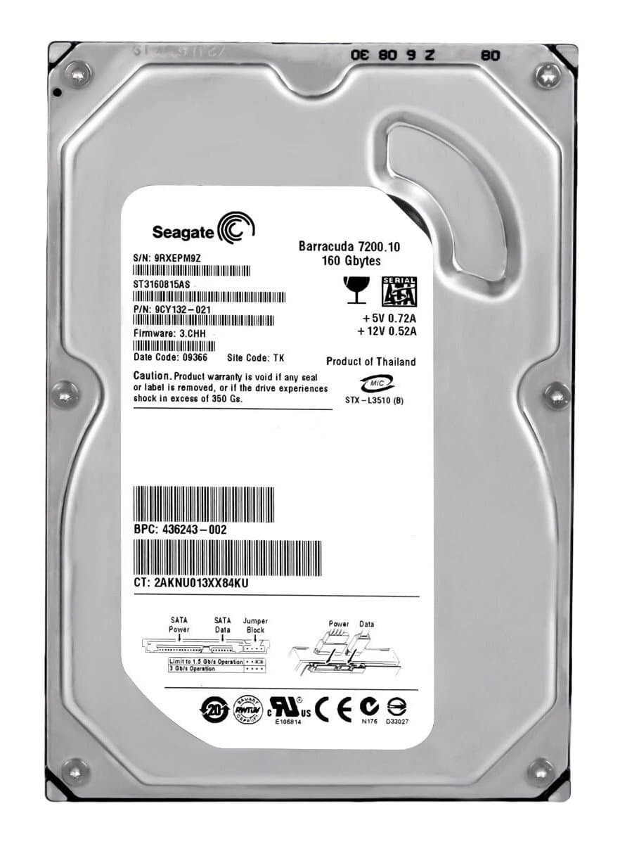Жесткий диск HP 160Gb 7200 SATAII 3.5" HDD