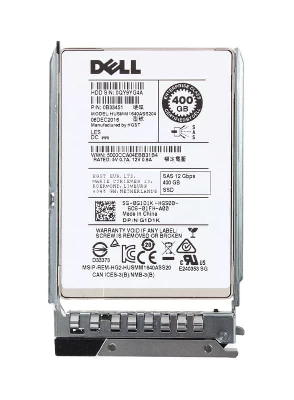 Жесткий диск Dell G1D1K 400Gb SAS 2,5" SSD