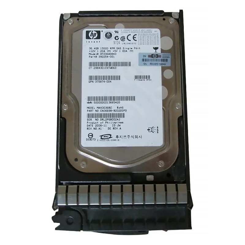Жесткий диск HP 392254-001 36,4Gb  SAS 3,5" HDD