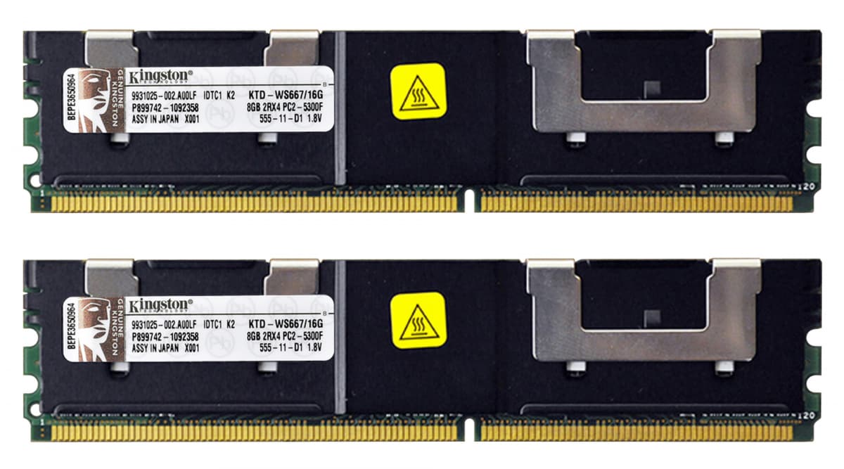 Оперативная память Kingston KTD-WS667/16G DDRII 16Gb